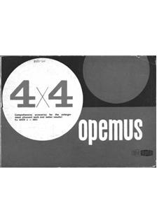 Meopta Opemus 4x4 manual. Camera Instructions.